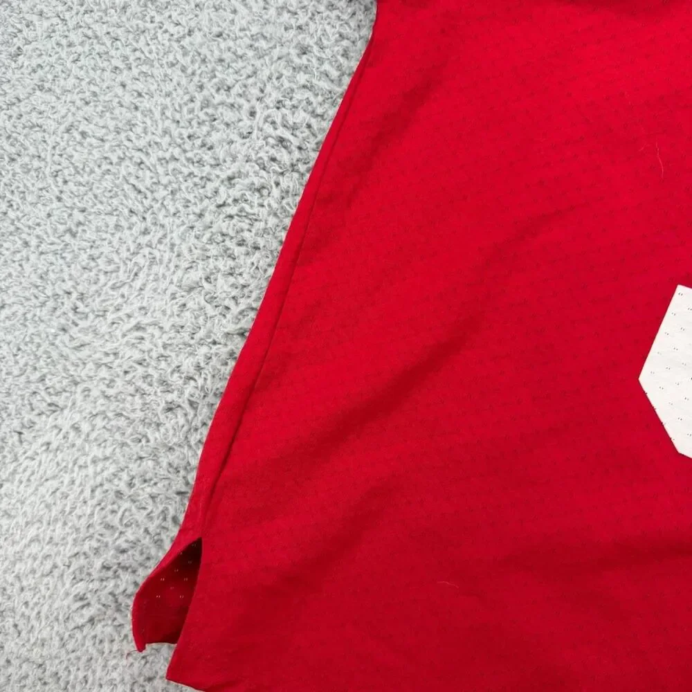 Adidas Red and White Shirt